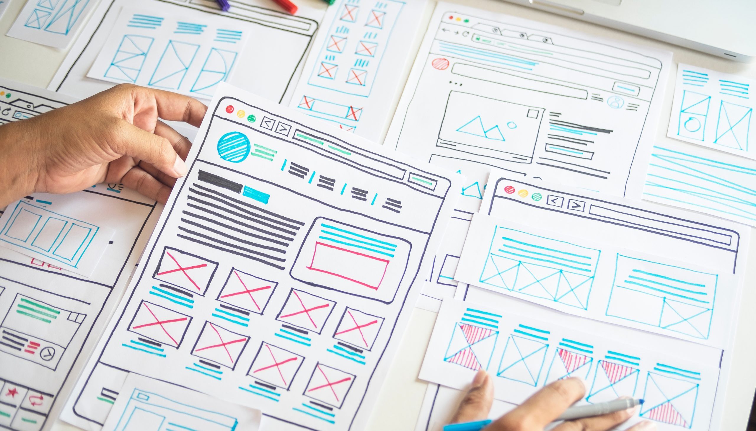 web design to increase sales - wireframe