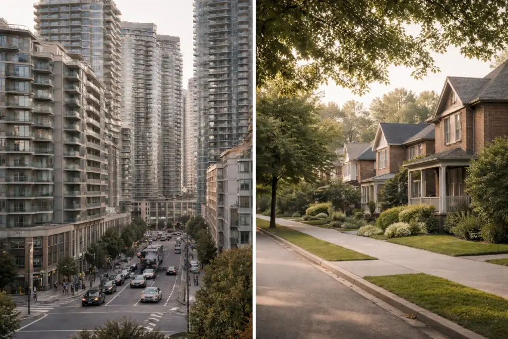 city of Toronto and neighbourhood